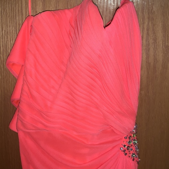 Coral Formal Prom Dress - Picture 2 of 11